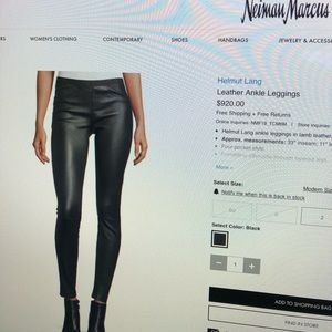 Leather leggings